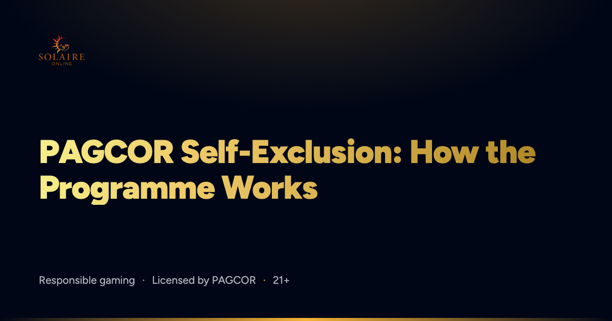 PAGCOR Self-Exclusion: How the Programme Works